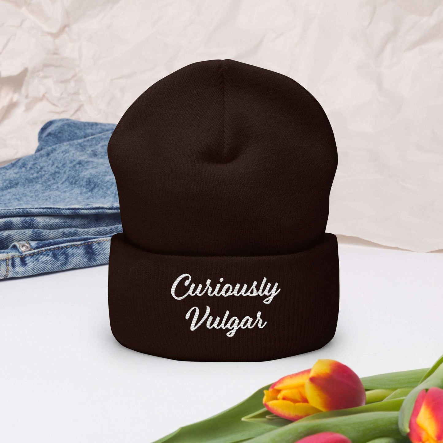 CV Beanie Curiously Vulgar