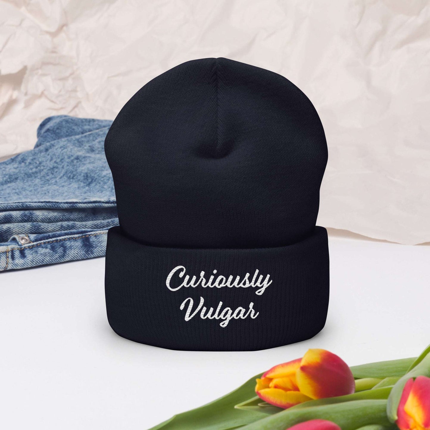 CV Beanie Curiously Vulgar