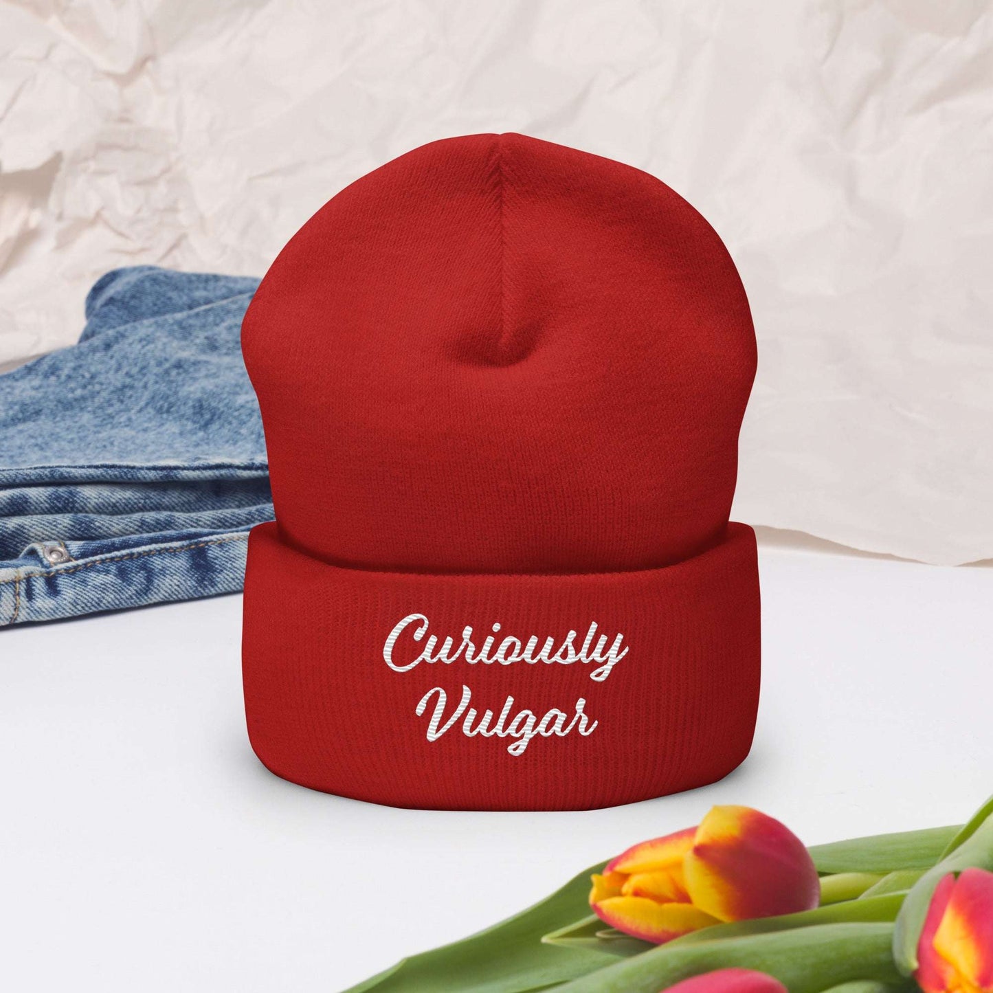 CV Beanie Curiously Vulgar