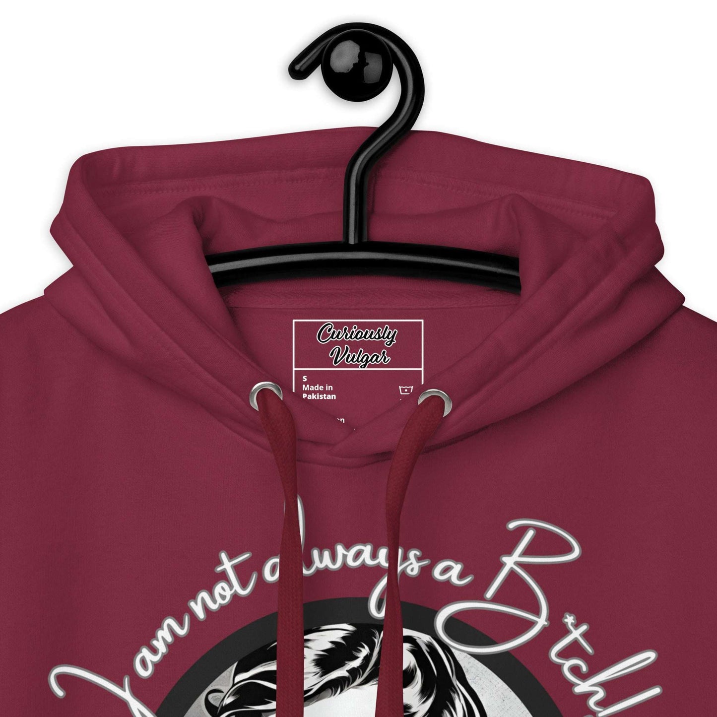 Just Kidding Hoodie Curiously Vulgar