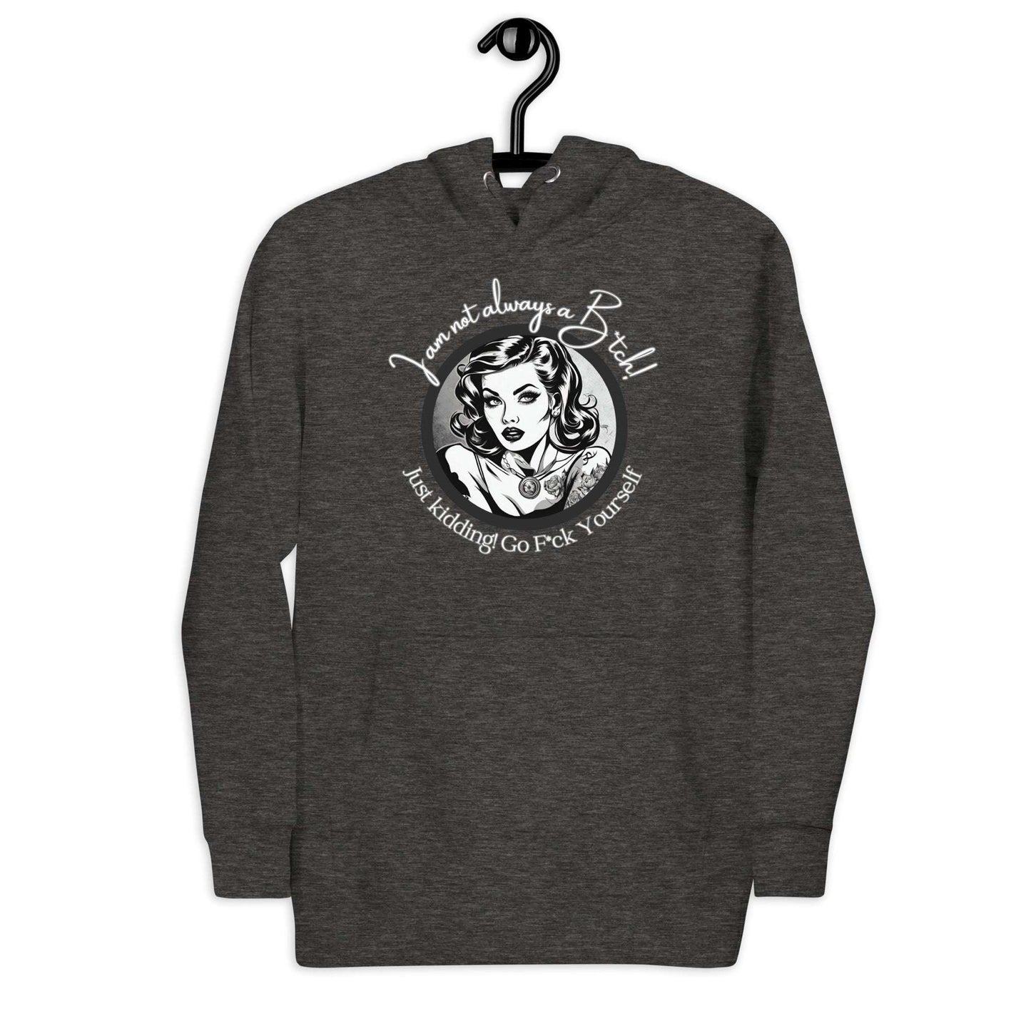 Just Kidding Hoodie Curiously Vulgar