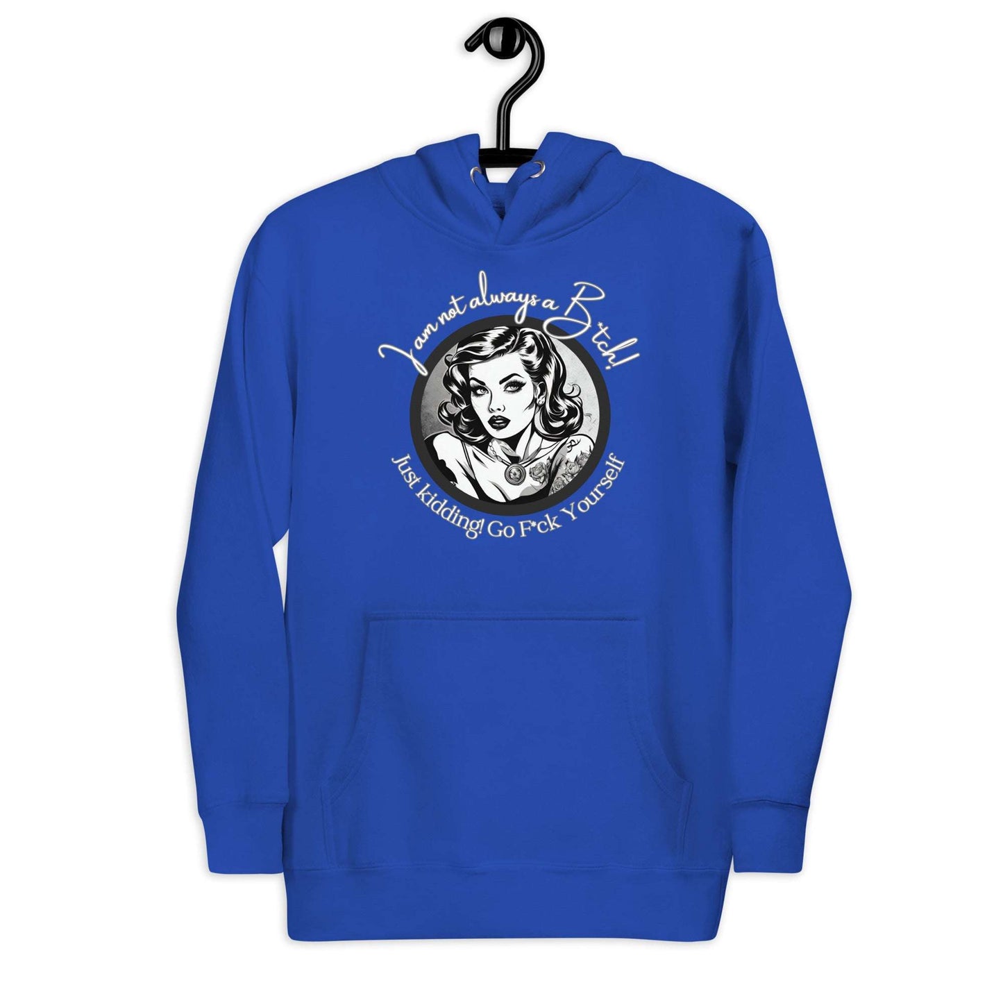 Just Kidding Hoodie Curiously Vulgar