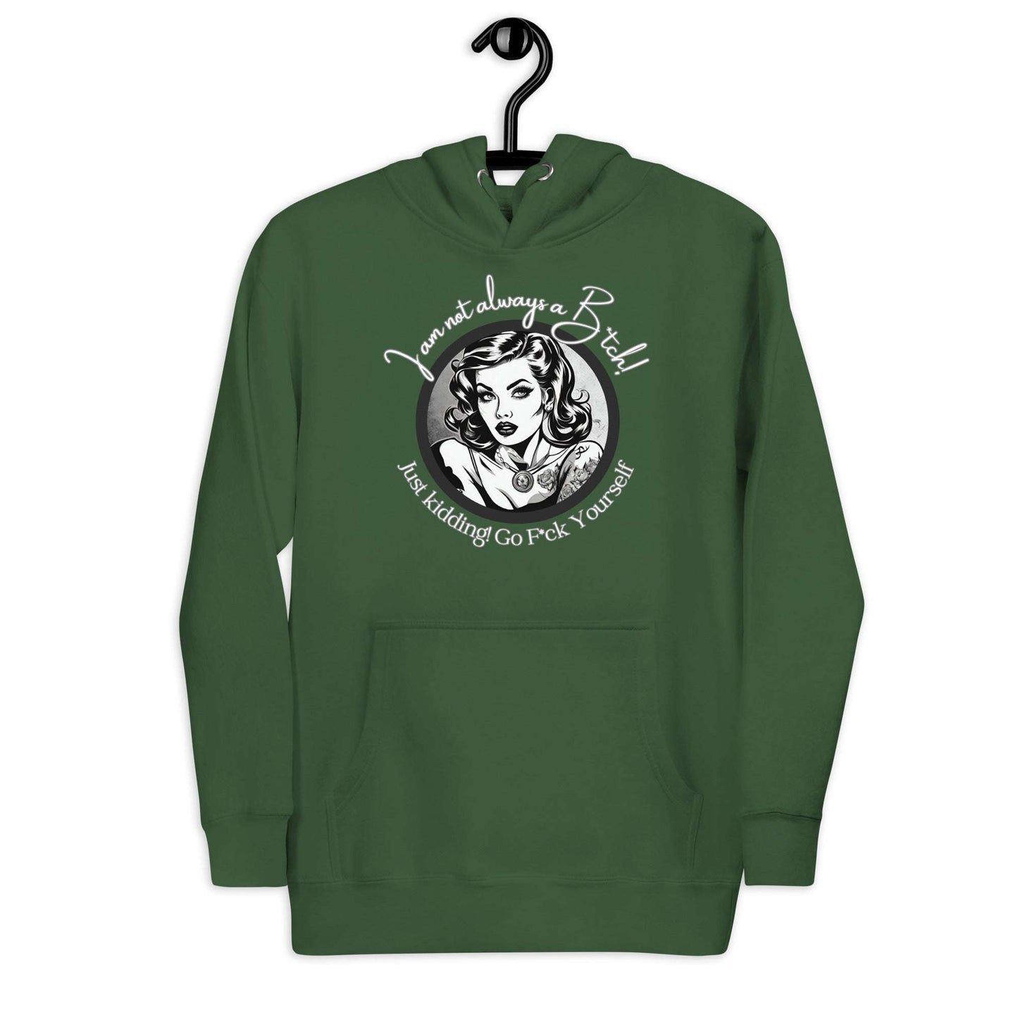 Just Kidding Hoodie Curiously Vulgar