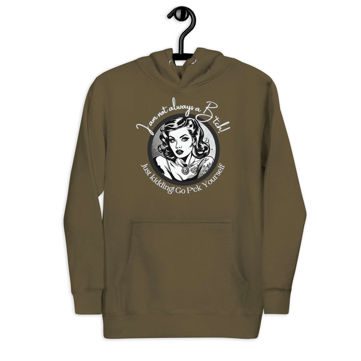 Just Kidding Hoodie Curiously Vulgar