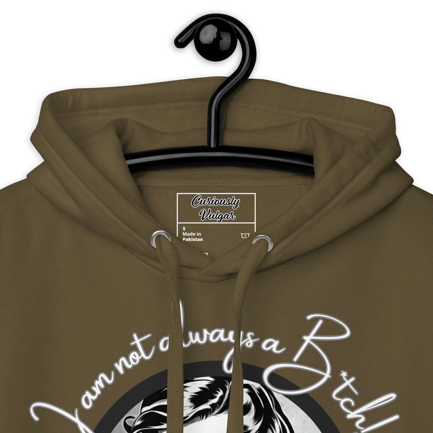 Just Kidding Hoodie Curiously Vulgar