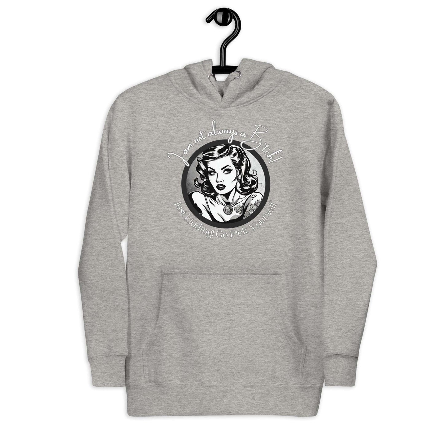 Just Kidding Hoodie Curiously Vulgar