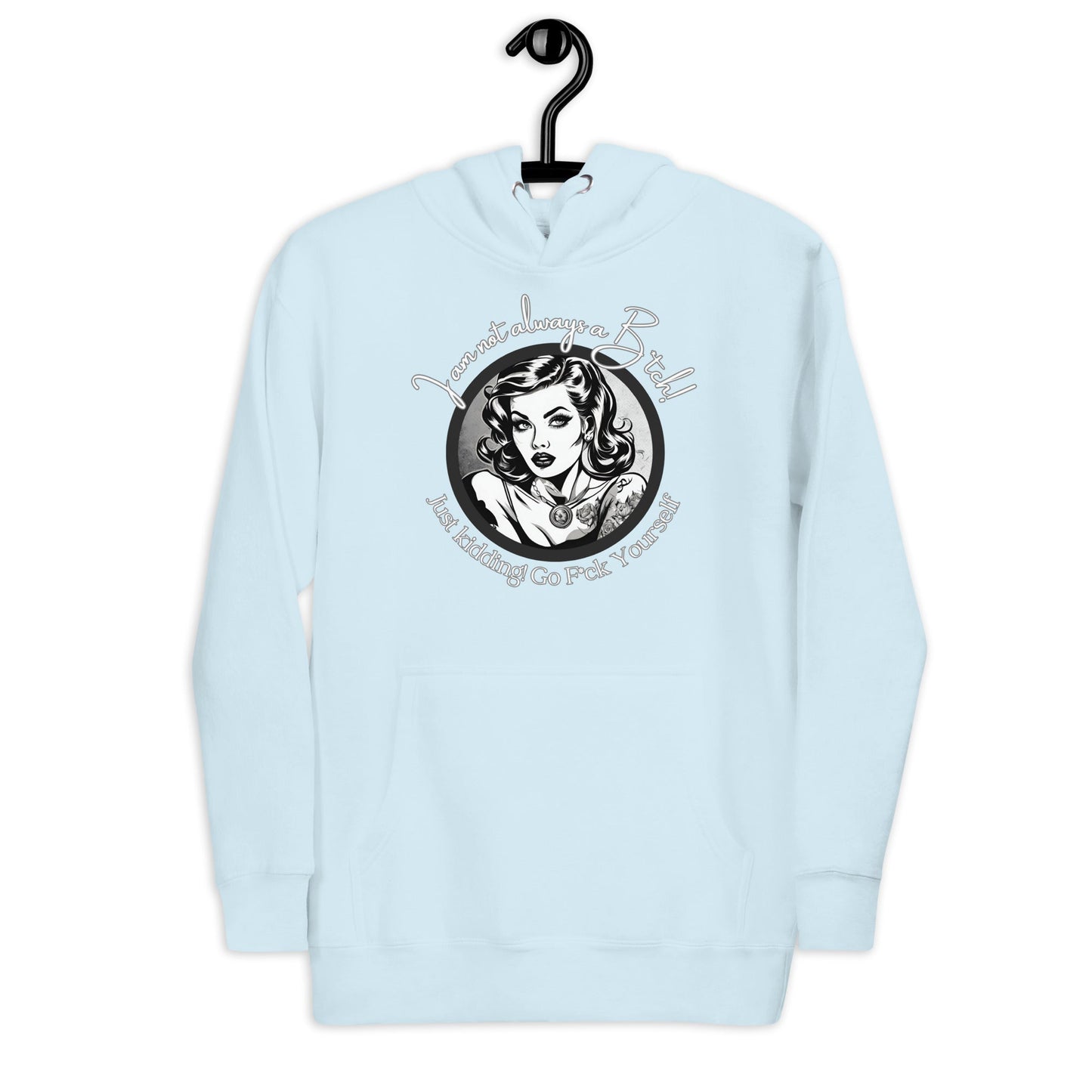 Just Kidding Hoodie Curiously Vulgar