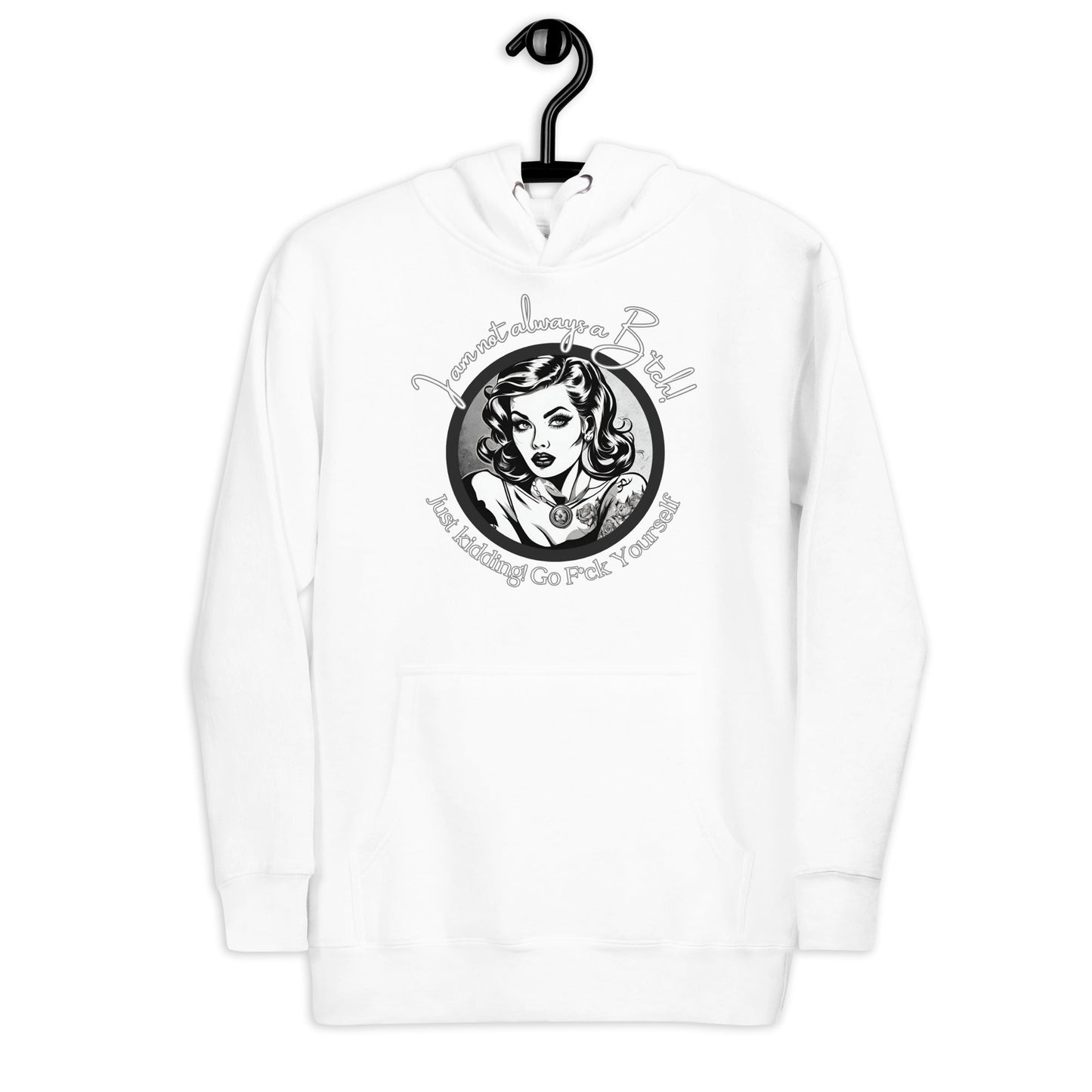 Just Kidding Hoodie Curiously Vulgar