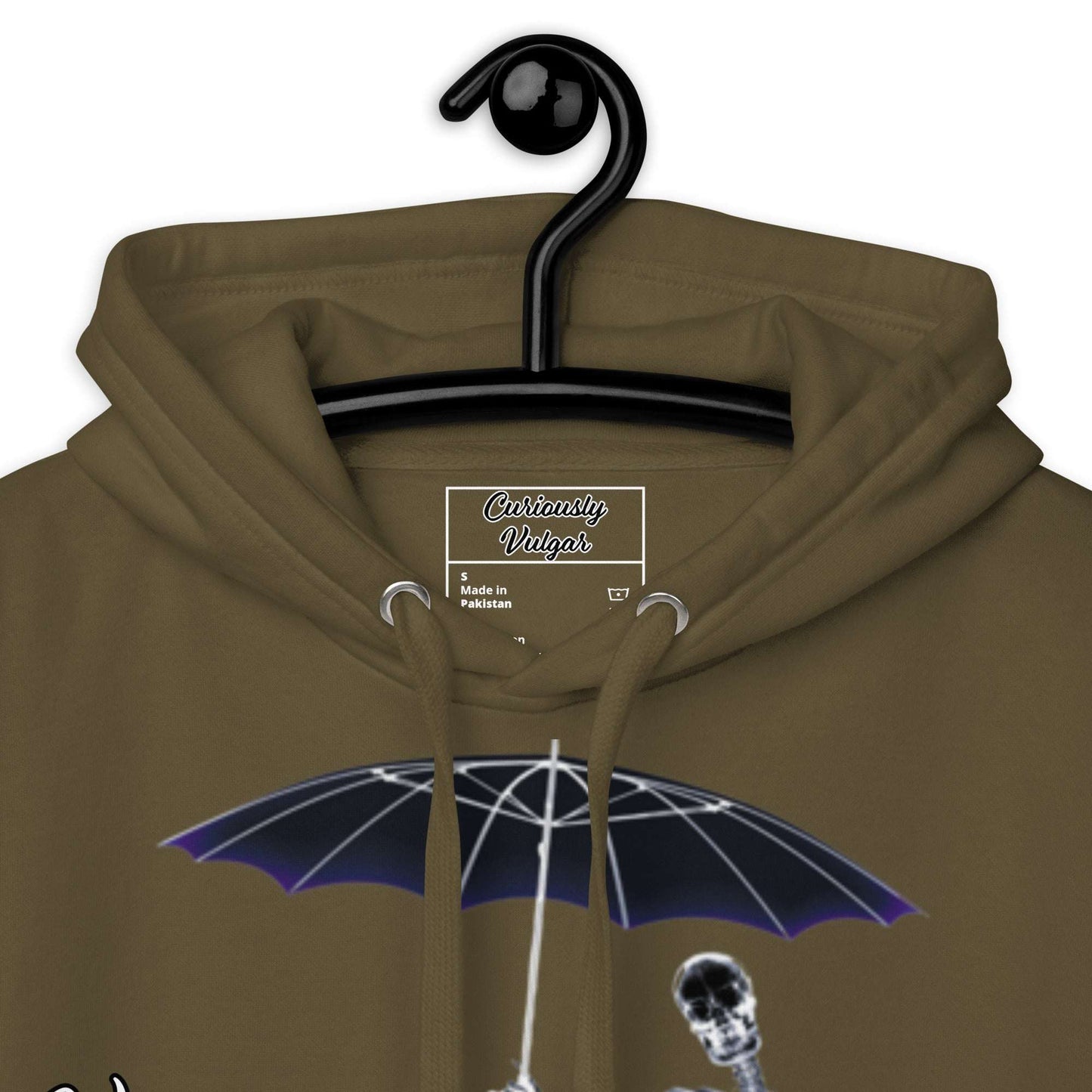 When It Rains Hoodie Curiously Vulgar