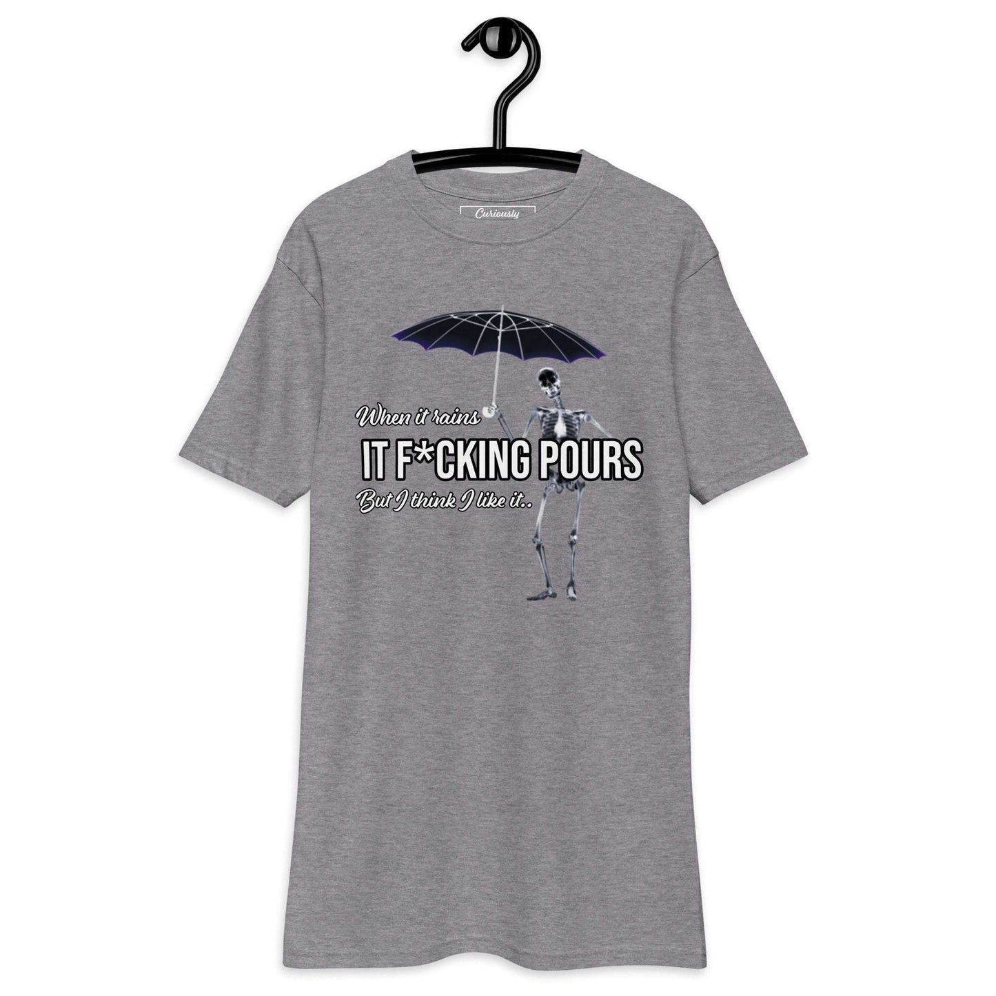 When It Rains Tee Curiously Vulgar