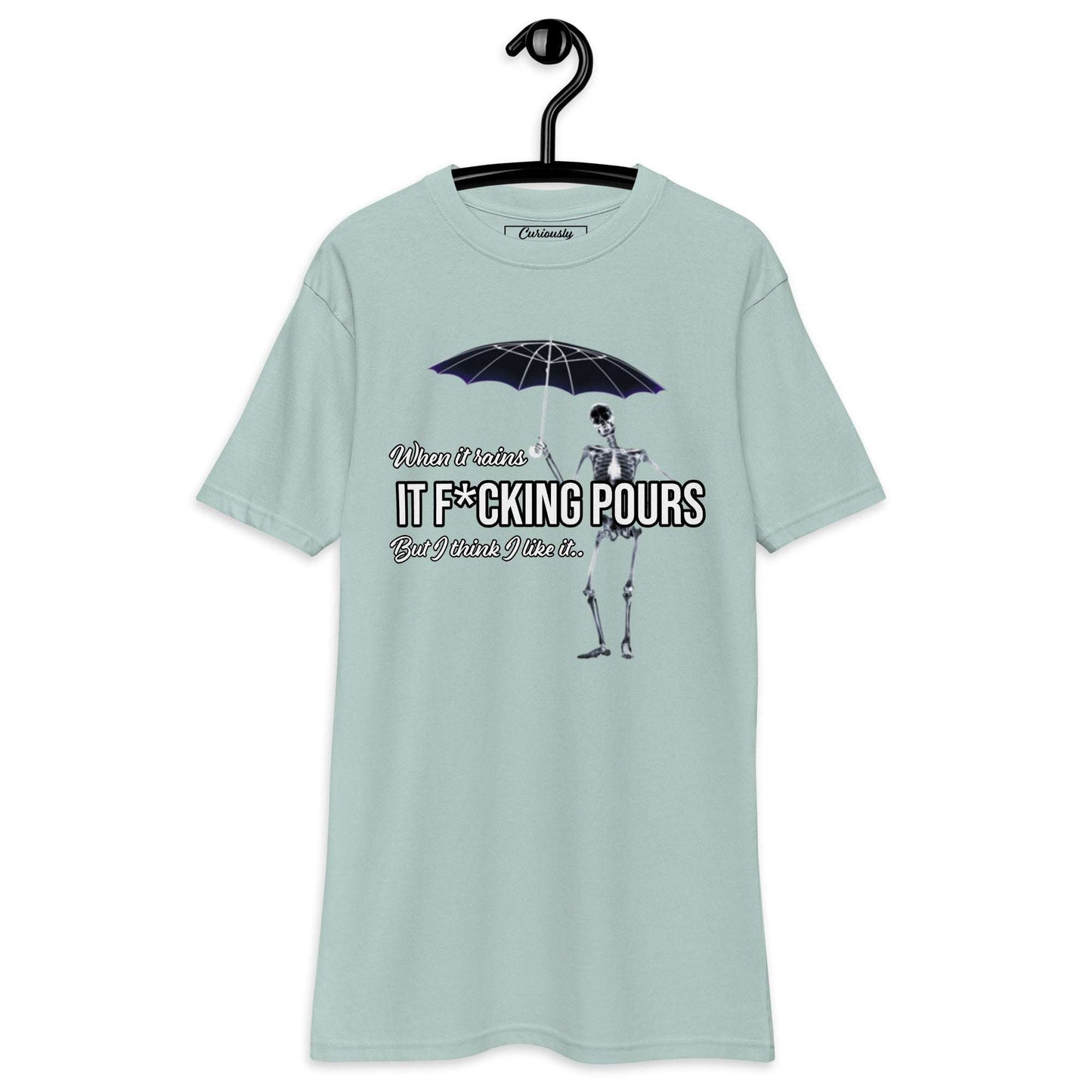 When It Rains Tee Curiously Vulgar