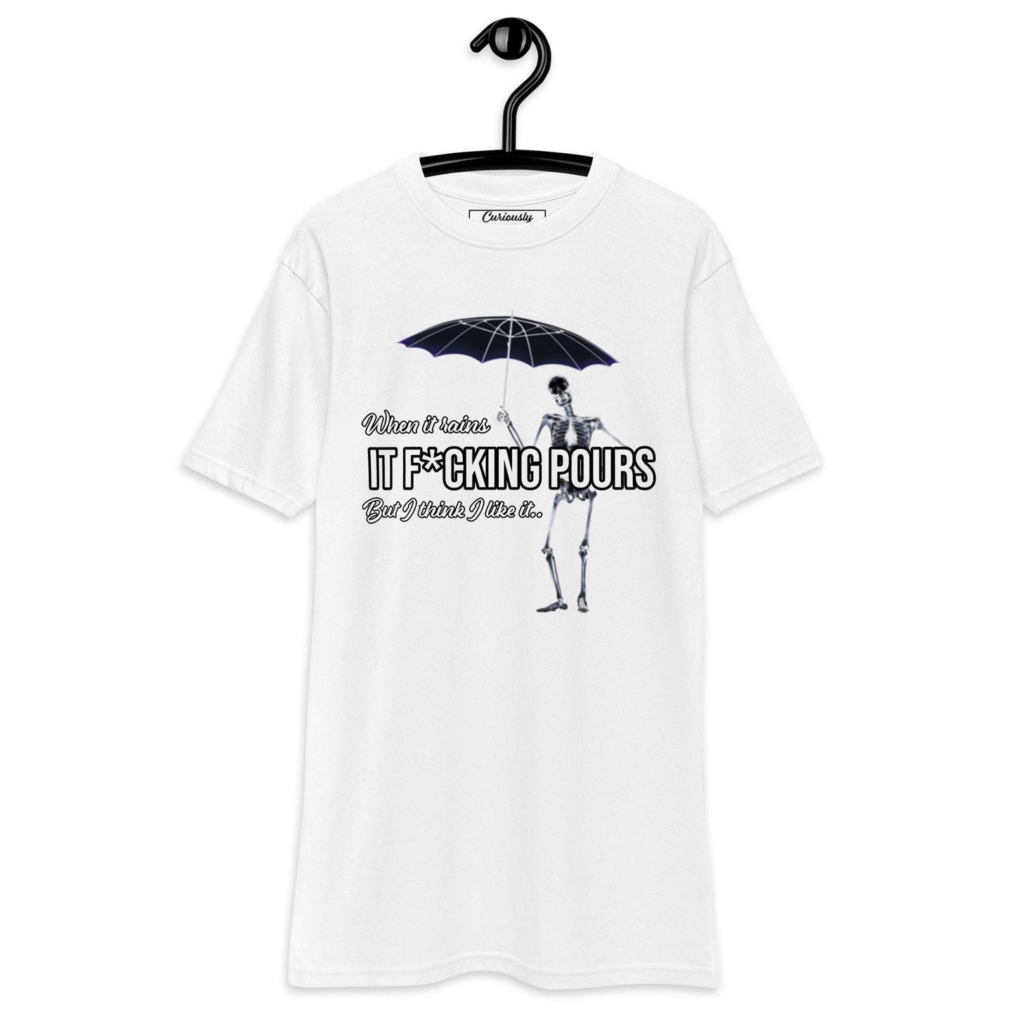 When It Rains Tee Curiously Vulgar
