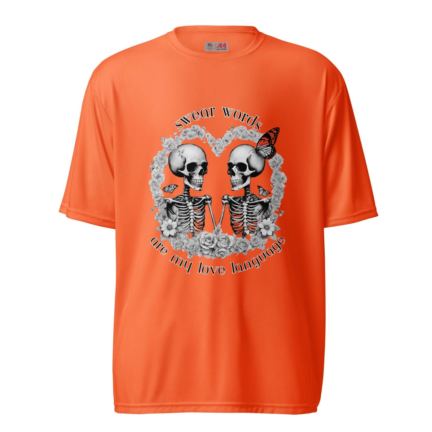 unisex-performance-crew-neck-t-shirt-safety-orange-front-6635bf6aa9016 - Curiously Vulgar