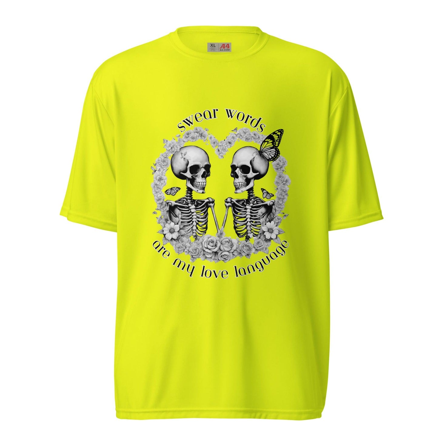unisex-performance-crew-neck-t-shirt-safety-yellow-front-6635bf6aaa6ff - Curiously Vulgar