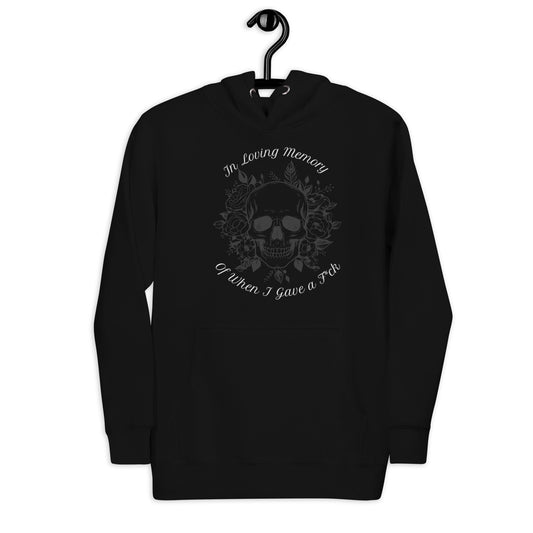 In Loving Memory Hoodie Curiously Vulgar